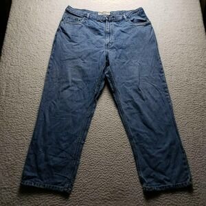 Route 66 Jeans Mens 42x30 Blue Relaxed Fit Straight Denim Pants Medium Wash